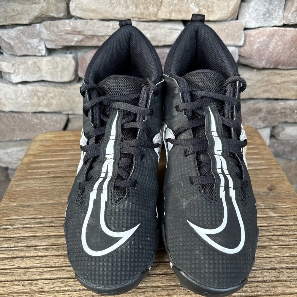 Nike Alpha Fastflex Youth Boys Football Cleats 4Y Black White CV0581-001 - Picture 2 of 12